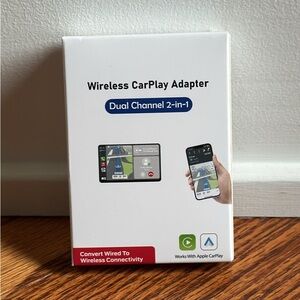 New 2026 Wireless CarPlay Adapter for iPhone - 5s Auto-Connect, No Audio Lag
